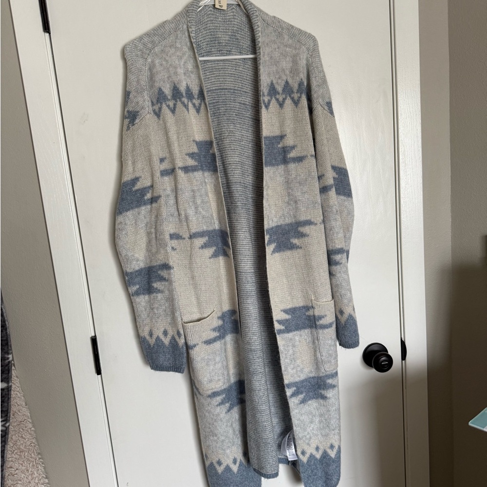Gray Patterned Women's Sweater